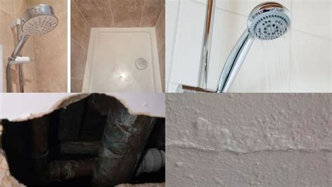 tile shower leaking through ceiling|Leaking Shower – Causes And Solutions